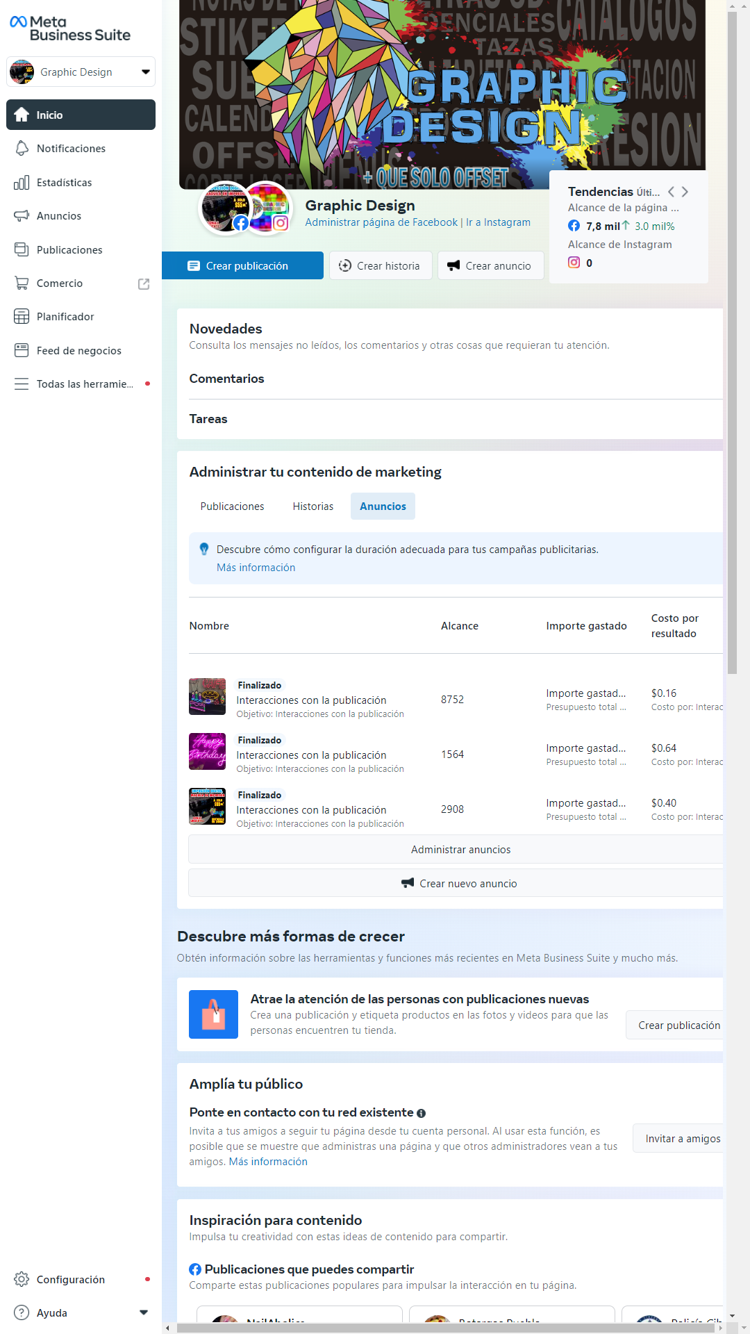 Administrador de Anuncios de Facebook